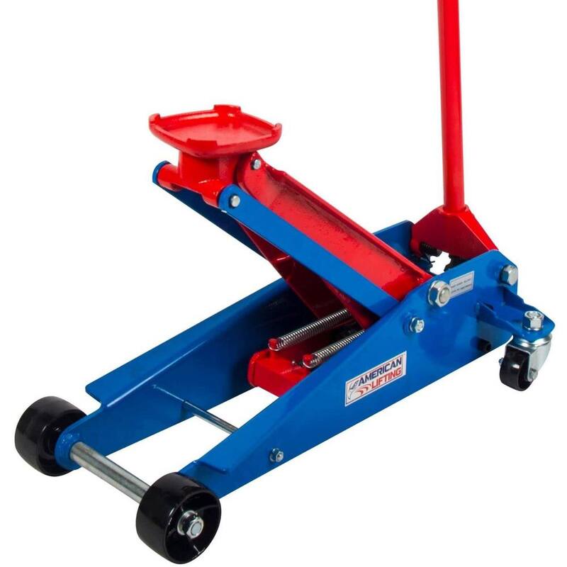 American Lifting 3 Ton Professional Heavy-Duty Hydraulic Rapid Lift Floor Jack for Service Car Truck SUV - AL2301
