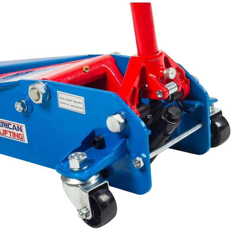 American Lifting 3 Ton Professional Heavy-Duty Hydraulic Rapid Lift Floor Jack for Service Car Truck SUV - AL2301