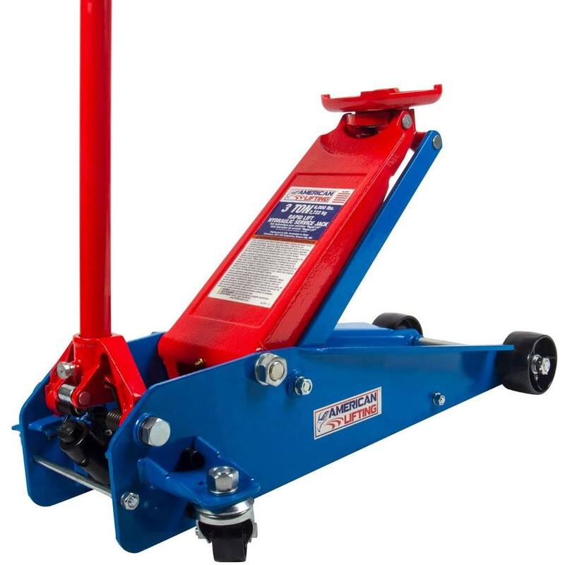American Lifting 3 Ton Professional Heavy-Duty Hydraulic Rapid Lift Floor Jack for Service Car Truck SUV - AL2301