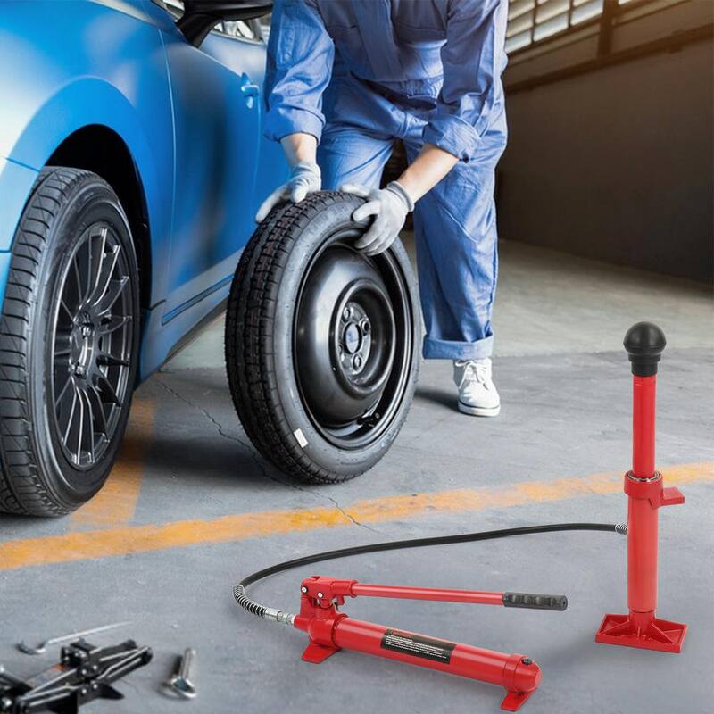 Karl home 10 Ton Portable Power Kit Hydraulic Jack Ram Autobody Frame Repair Tools Red - 101052618356