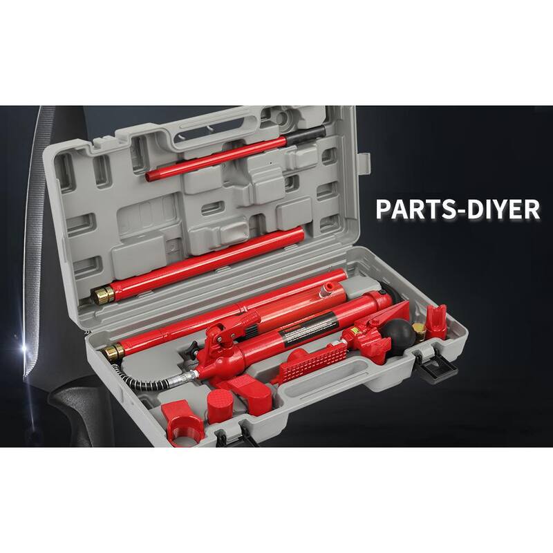 Karl home 10 Ton Portable Power Kit Hydraulic Jack Ram Autobody Frame Repair Tools Red - 101052618356