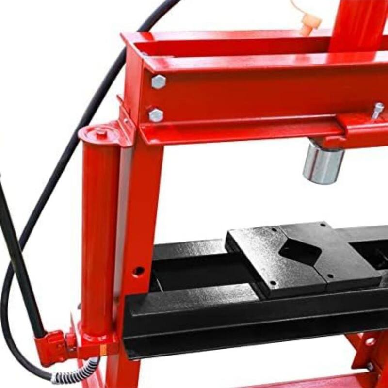 Big Red 12-Ton Low-Profile Shop Press with Stamping Plates - ATY12001R