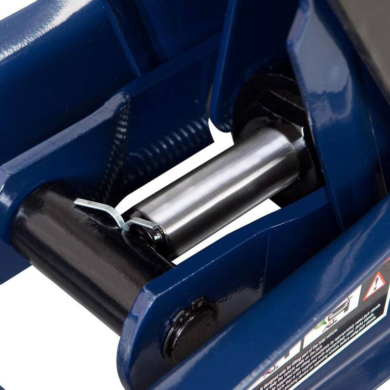 TCE 3-Ton Low-Profile Floor Jack with Dual Piston Speedy Lift, Blue - ATZ830026XU