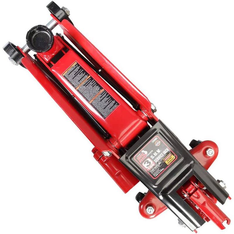 Big Red 3-Ton Trolley Floor Jack with Saddle Extension Adapter - T83006