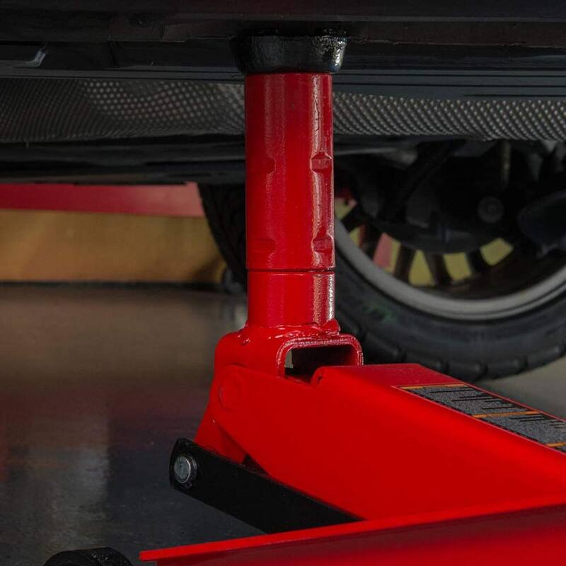Big Red 3-Ton Trolley Floor Jack with Saddle Extension Adapter - T83006
