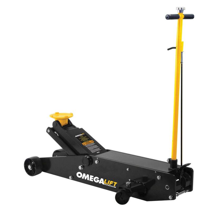 Omega Lift 10-Ton Capacity Heavy-Duty Hydraulic Long Chassis Service Jack - 22100C