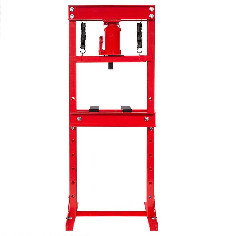 STARK USA 12-Ton H-Frame Hydraulic Floor Shop Press - 56030-H