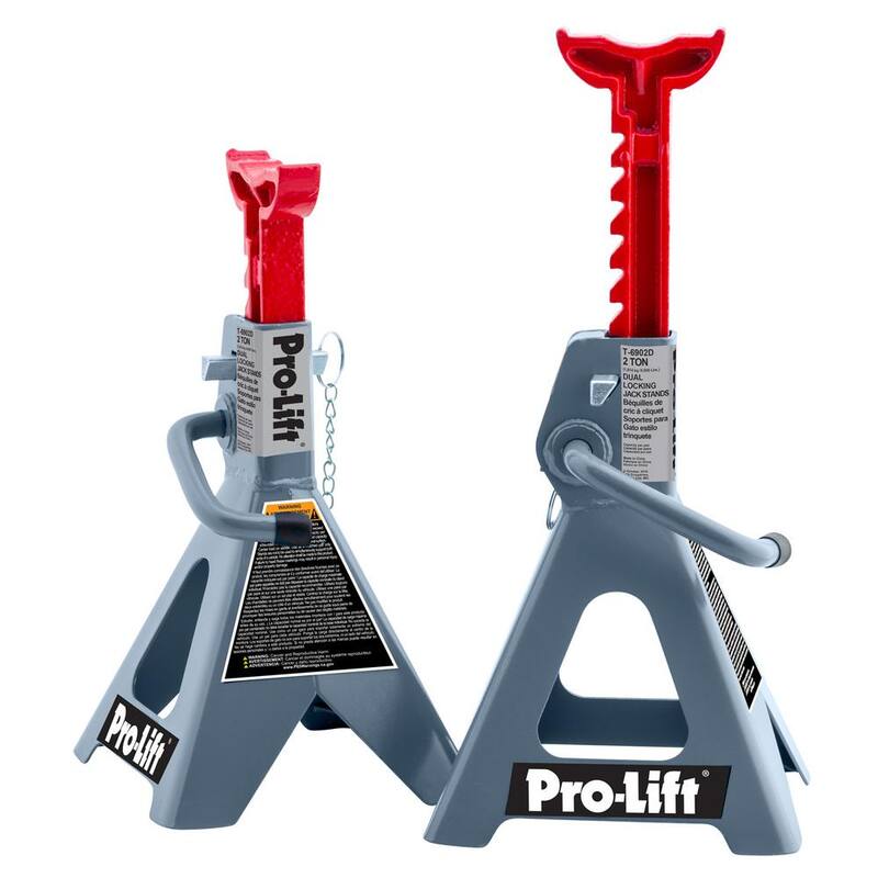Pro-Lift 2-Ton Double Pin Jack Stands Pair - T-6902D