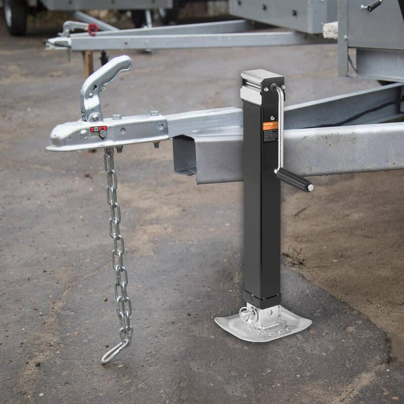 VEVOR Trailer Jack, Trailer Tongue Jack Welding-on 8000 lb. Capacity, Trailer Jack Stand with Handle for lifting RV Trailer - HJSTCQ8000LBS7XBXV0-805
