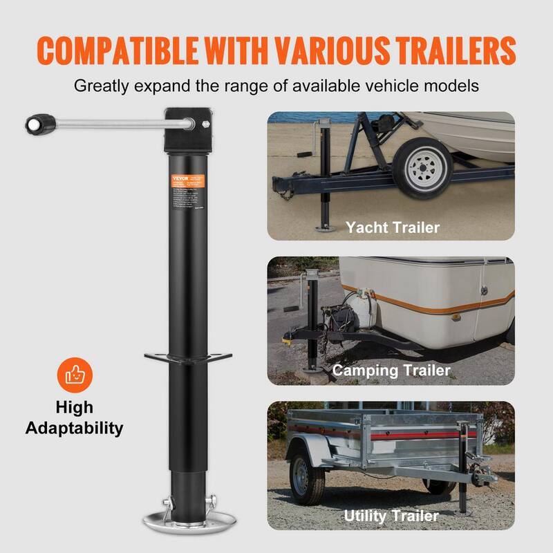 VEVOR Trailer Jack,Trailer Tongue Jack A-frame Bolt on Capacity 5000 lb.,Trailer Jack Stand with Handle for Lifting RV Trailer - XLSTCA5000LBS68FVV0-808