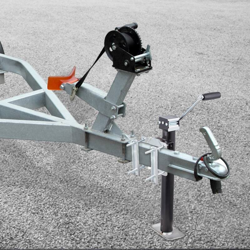 VEVOR Trailer Jack, Trailer Tongue Jack Fix Mount Bolt-on 2500 lb.Capacity, Trailer Jack Stand with Handle for RV Trailer - BSLSTC2500LBSX99BV0-808