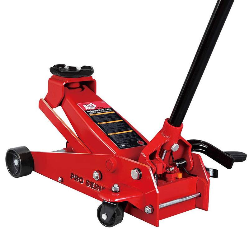 Big Red 3.5-Ton Floor Jack with Foot Pedal - T83502