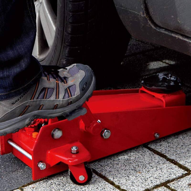 Big Red 3.5-Ton Floor Jack with Foot Pedal - T83502