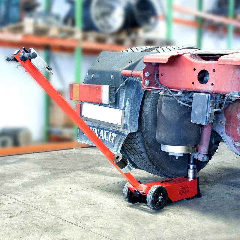 ESCO 44-Ton/22-Ton Premium 2-Stage Air Hydraulic Low Profile Jack - 92002