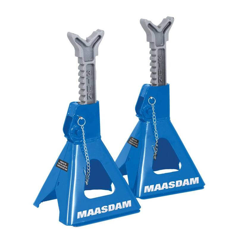 Maasdam Pow'R Pull 3-Ton Car Jack Stands in Blue - MPL4124-BL-DIP