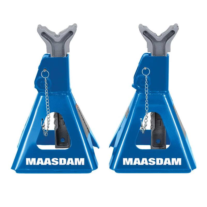 Maasdam Pow'R Pull 3-Ton Car Jack Stands in Blue - MPL4124-BL-DIP