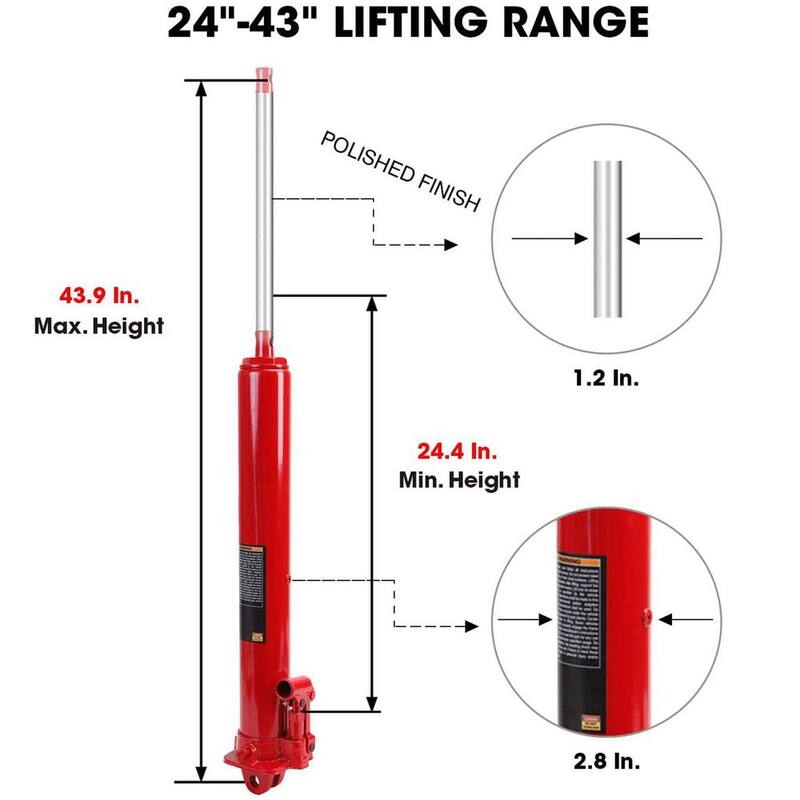 Big Red 3-Ton Long Ram Jack - T30306