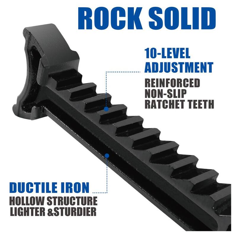 TCE 3-Ton Reinforced Double-Locking Jack Stands Pair, Blue - AT43005AU