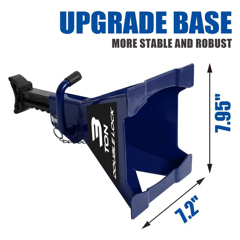 TCE 3-Ton Reinforced Double-Locking Jack Stands Pair, Blue - AT43005AU