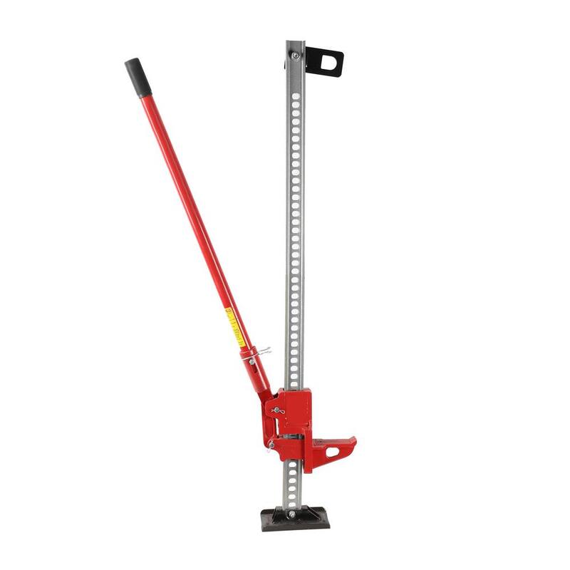 BRIDGELAND 8000 lbs. Capacity Ratcheting Off-Road Utility Farm Jack with 42 in. Max. Lift Height - 91107
