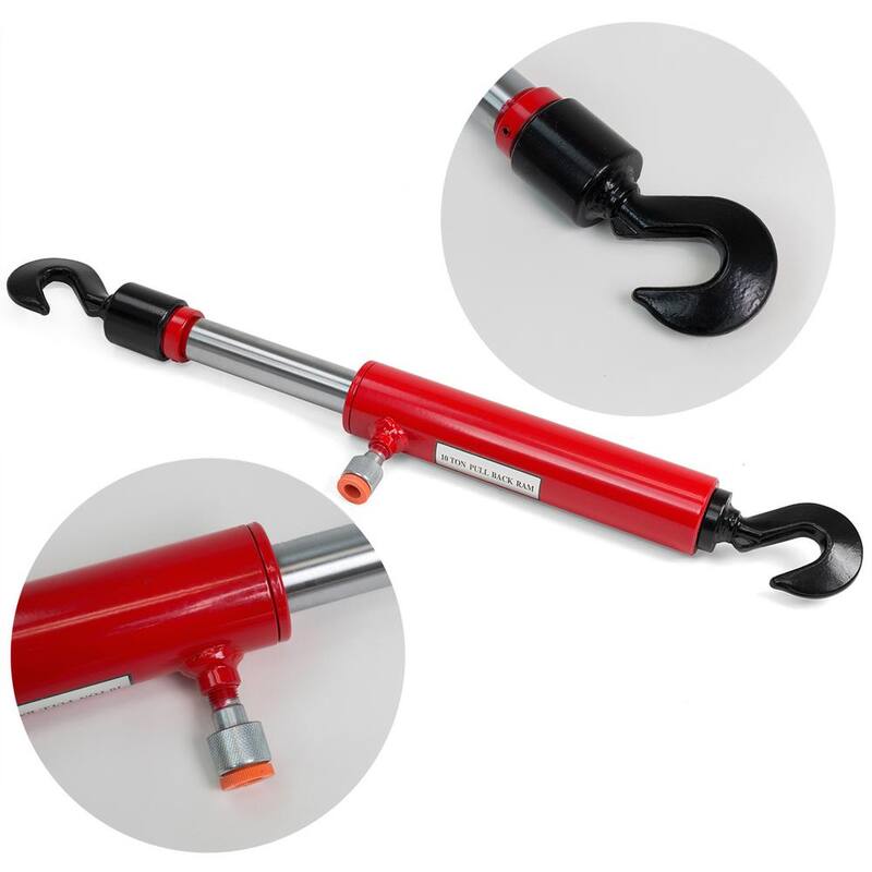 XtremepowerUS 10 Ton Hydraulic Pull Back Ram Porta Power Frame Machine Puller Body Shop - 56083