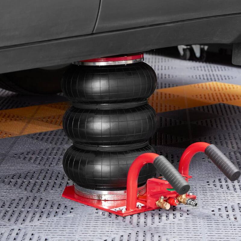 VEVOR Air Jack, 3 Ton/6600 lbs. Triple Bag Air Jack, Airbag Jack, Lift up to 17.7 in., 3-5 s Fast Lifting Pneumatic Jack, Red - QNQJDSTSDB3T6FRDFV0-0726