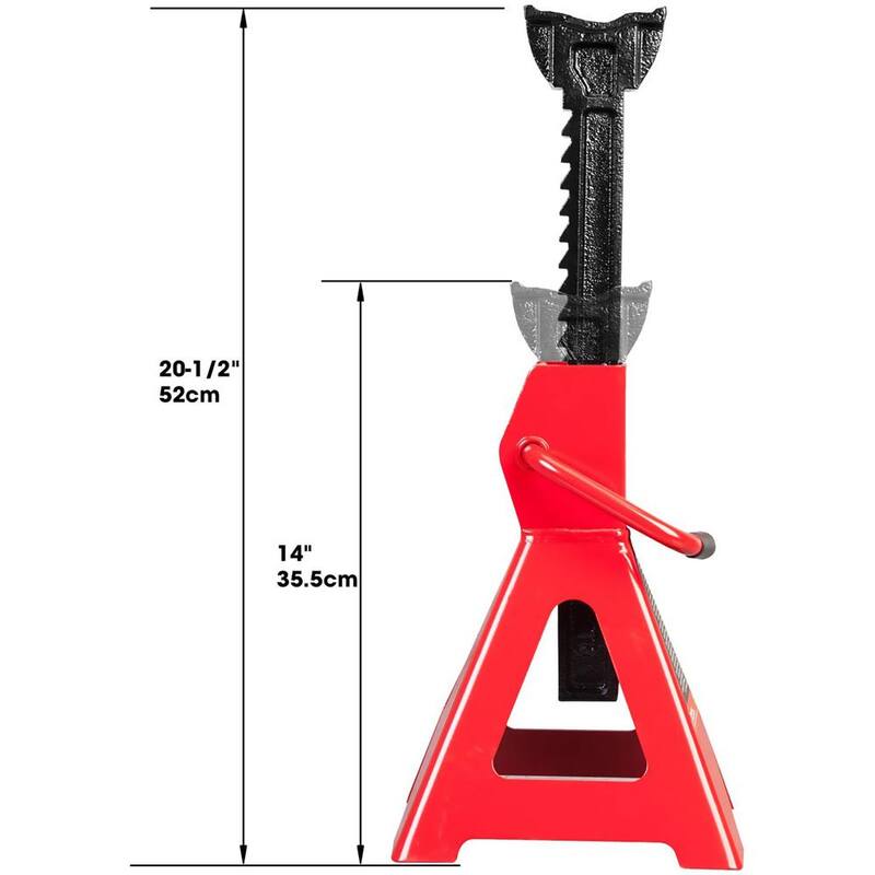 Big Red 3-Ton SUV Jack Stands (2 Pack) - T43006