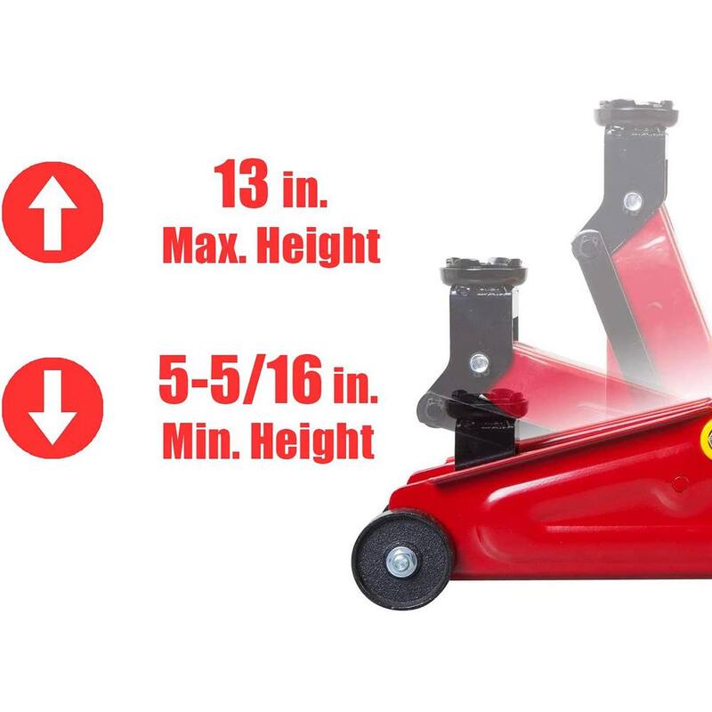 Big Red 1.5-Ton Trolley Floor Jack with Carrying Case - T820014S