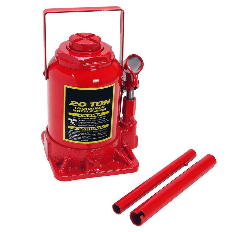 Stark 20-Ton Low-Profile Hydraulic All-Steel Bottle Jack - 50008-H