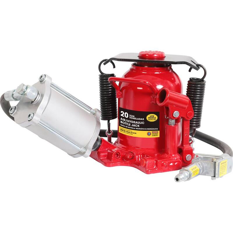 Big Red 20-Ton Low-Profile Welded Air Pneumatic Bottle Jack - TQ20006D