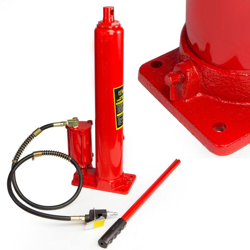 Stark 8-Ton Long Air Hydraulic Ram Jack Double Pump Engine Hoist Lifter - 56082