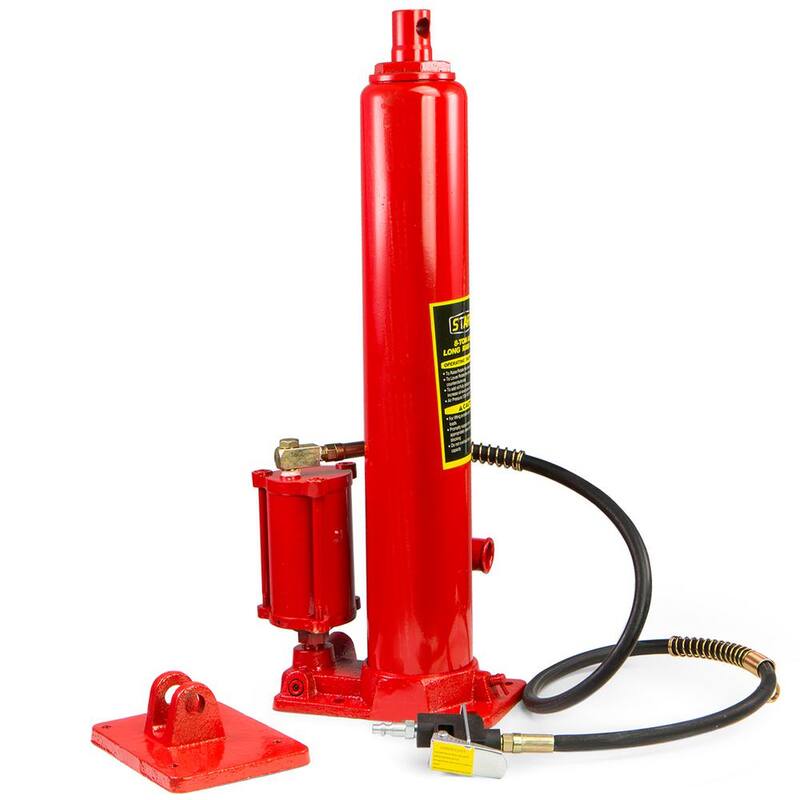 Stark 8-Ton Long Air Hydraulic Ram Jack Double Pump Engine Hoist Lifter - 56082