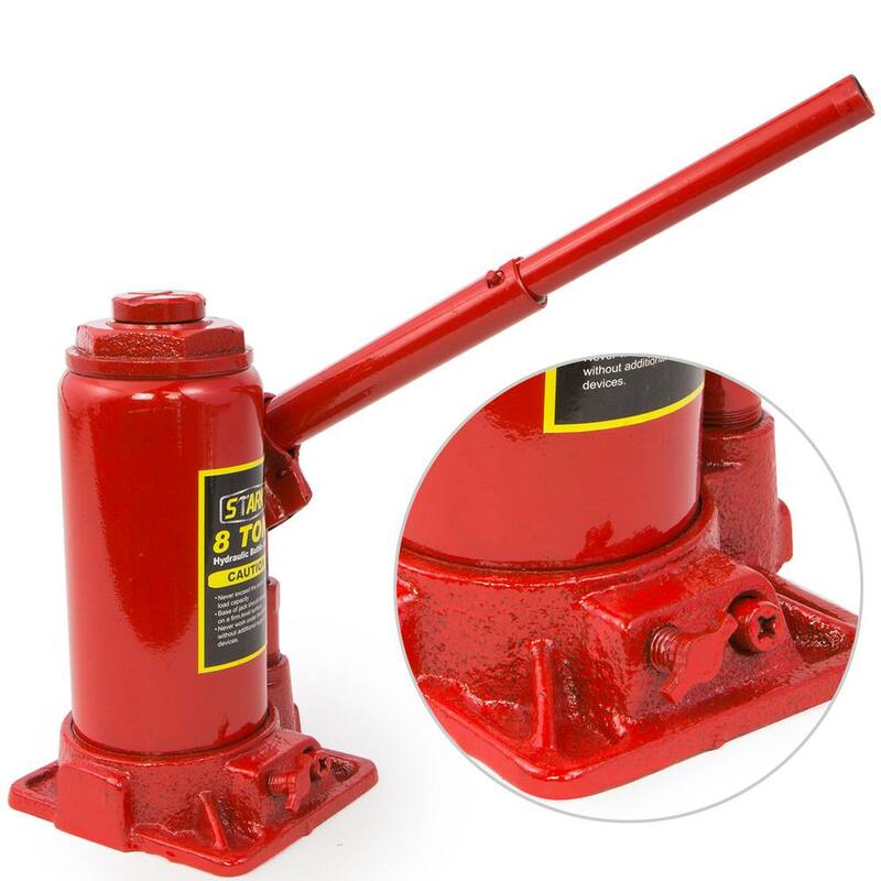 Stark 8-Ton Hydraulic Steel Bottle Jack - 50003-H