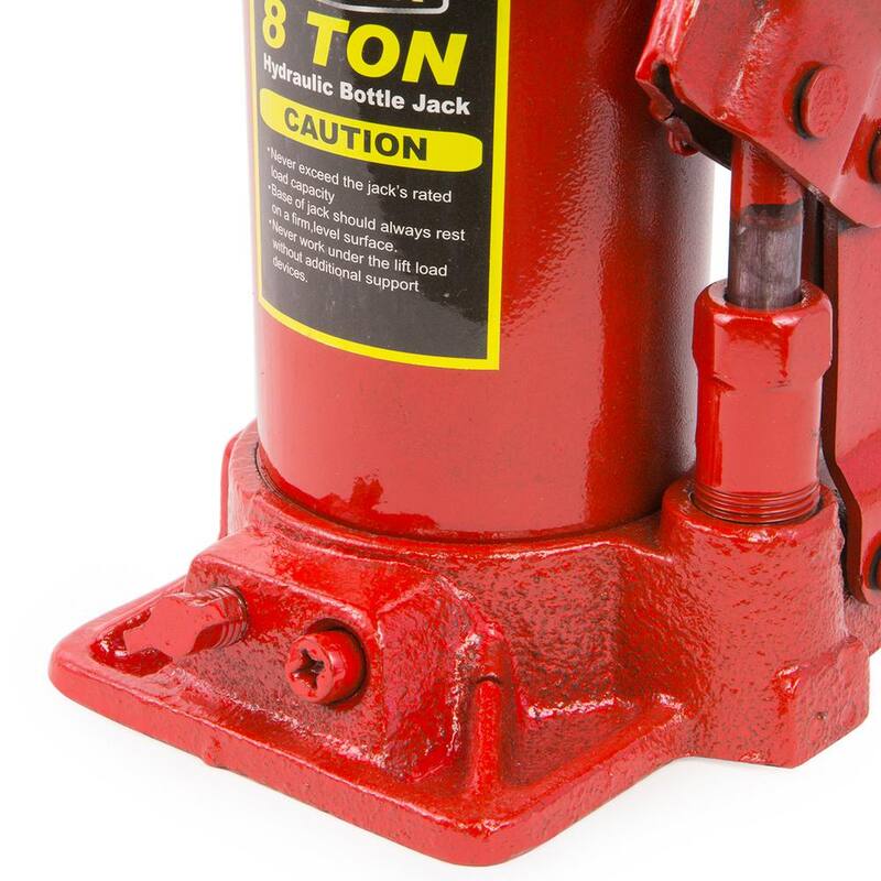 Stark 8-Ton Hydraulic Steel Bottle Jack - 50003-H