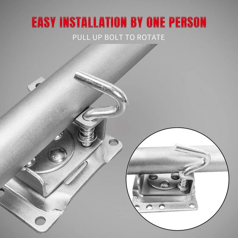 Torin 1,000 lbs. Side-Wind Bolt-On Trailer Jack with Wheel - ATR39001R