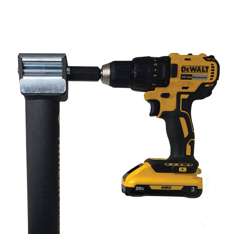 Trailer Valet JXC2 2000 lbs. Load Cap. Side Wind Center Mounted Hand or Drill Jack with Black Powder Coating - JXC-2