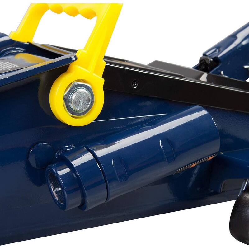 TCE 3-Ton Hydraulic Trolley Floor Jack with Extra Saddle, Blue - AT83006U