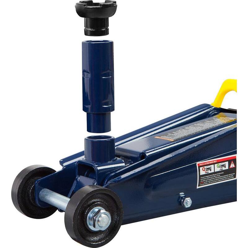 TCE 3-Ton Hydraulic Trolley Floor Jack with Extra Saddle, Blue - AT83006U