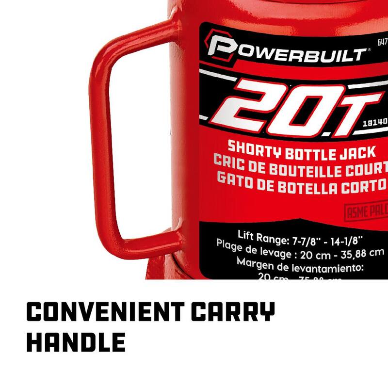 Powerbuilt 20 -Ton Shorty Bottle Jack - 647504