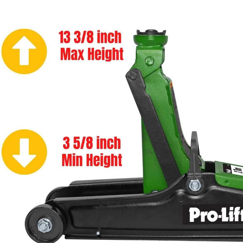 Unbranded Pro-LifT F-757G 2-Ton Floor Jack - Car Hydraulic Trolley Jack Lift with 4000 lbs. Capacity for Home Garage Shop - ‎F-757G