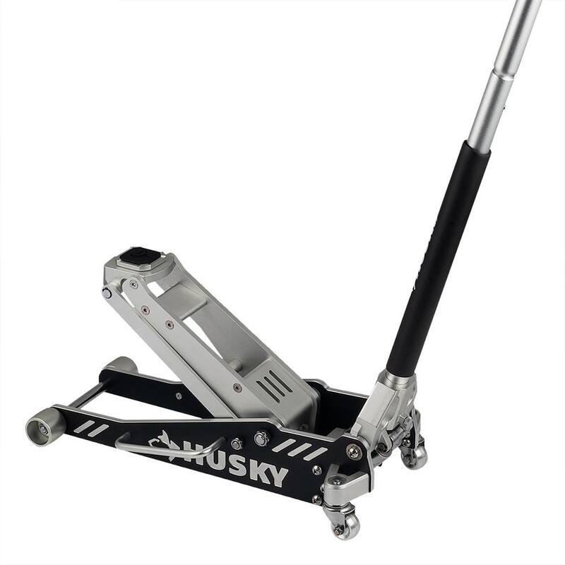 Husky 1-1/2-Ton Super Low Profile Aluminum Racing Car Jack with Quick Lift - HD00178