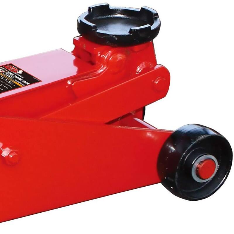 Big Red 10-Ton Heavy-Duty Long Frame Floor Jack with Foot Pedal - T70990
