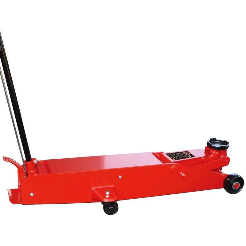 Big Red 10-Ton Heavy-Duty Long Frame Floor Jack with Foot Pedal - T70990