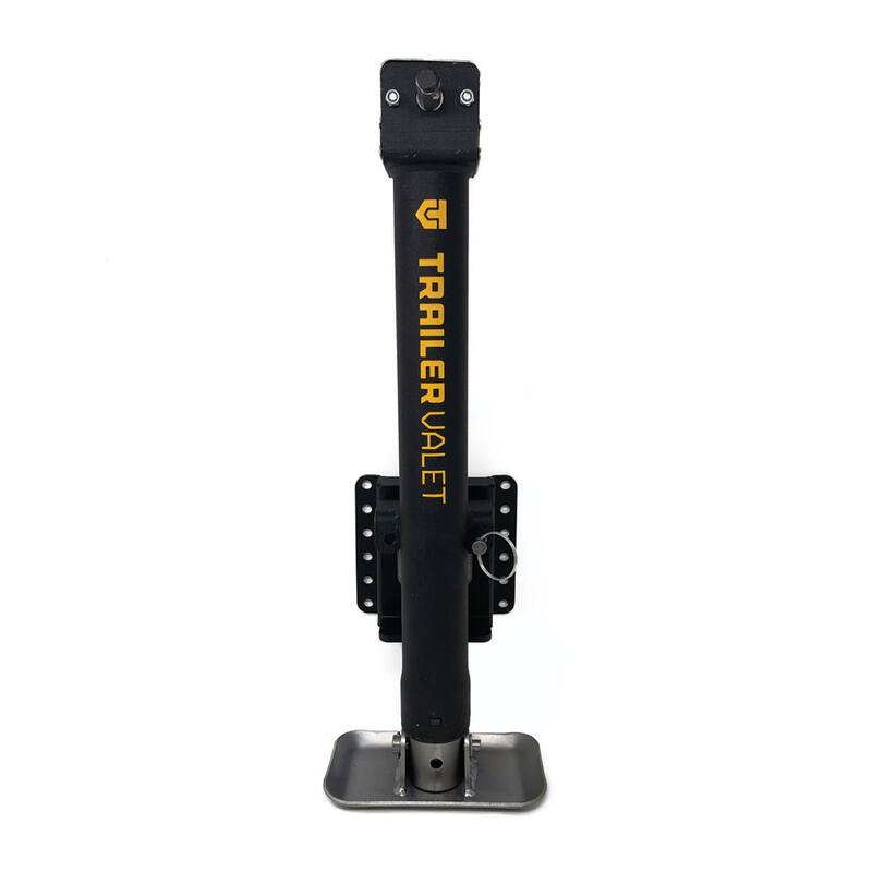 Trailer Valet JXS2 2000 lbs. Load Cap. Swivel Hand or Drill Jack Pipe Mount with Black Powder Coating and Gear Reduction - JXS-2