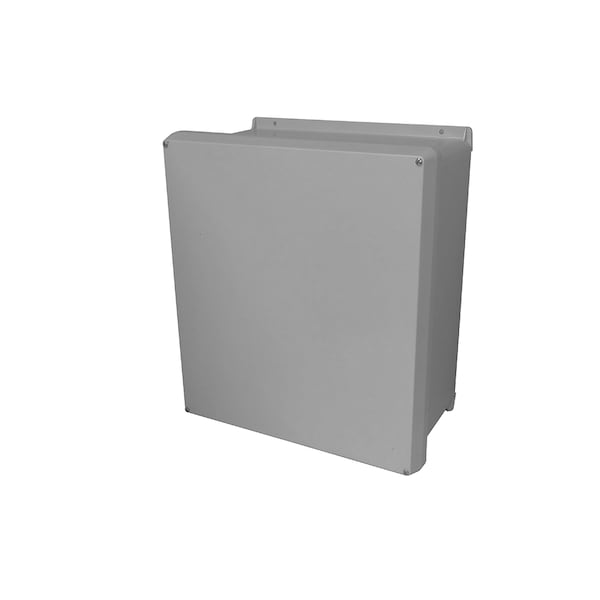 Vynckier Fiberglass Electrical Enclosures, 7.32 in H, 4.92 in D, 7.32 in W, NEMA 4X, Screw On - VJ606W
