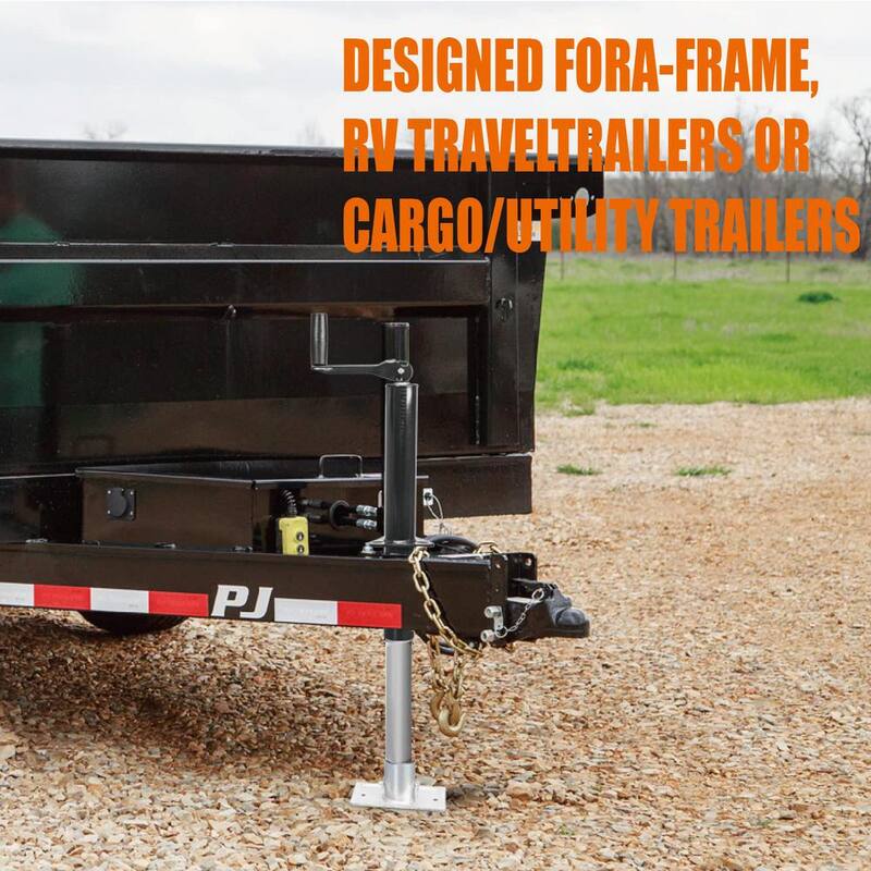 Torin 2,000 lbs. Top-Wind A-Frame Trailer Jack - ATR39004R
