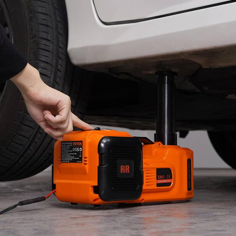 VEVOR Electric Car Jack, 5 Ton/11023 lbs. Hydraulic Jack with Impact Wrench, Portable Car Lift with Built-in Inflatable Pump - DDYYQJDTJDDD5W1H1V9-0920