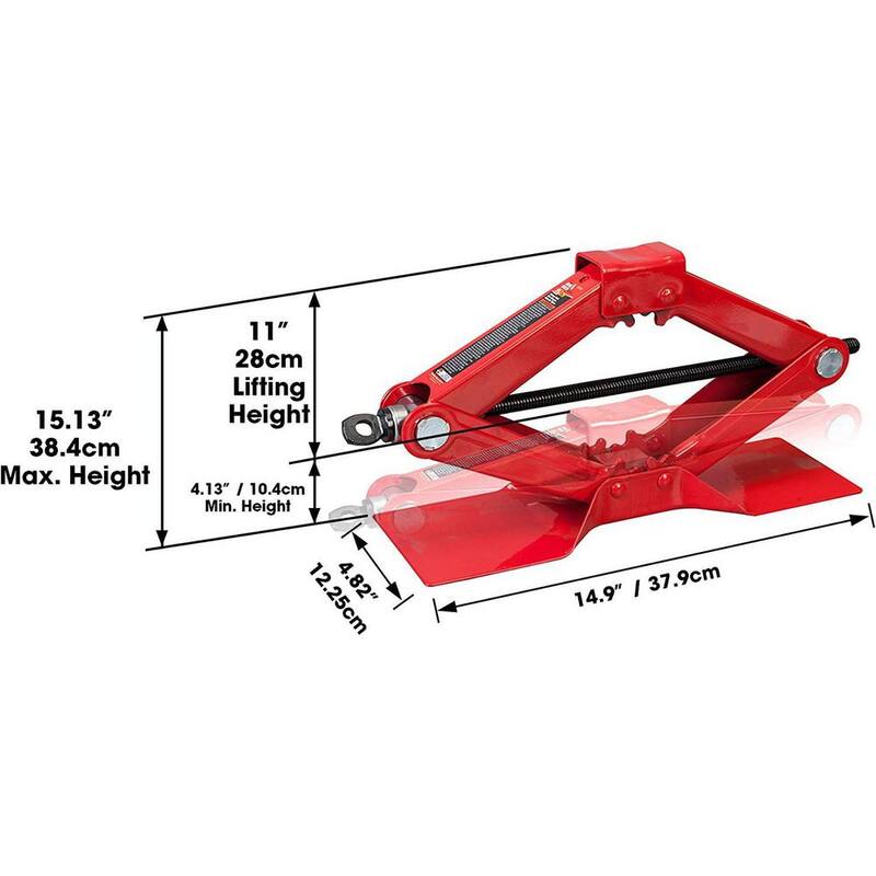 Big Red 1.5-Ton Scissor Jack - T10152