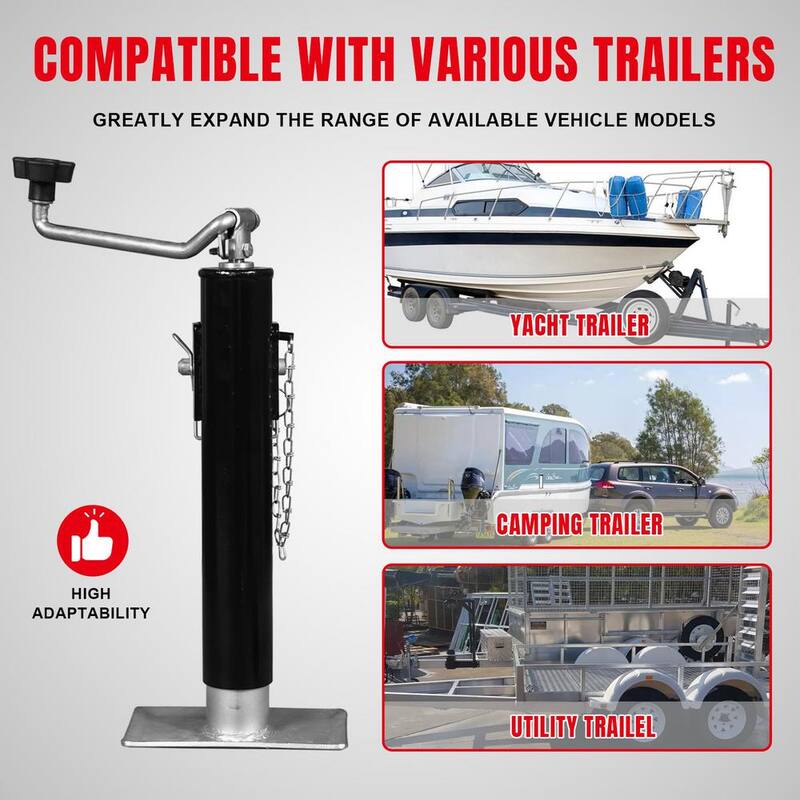 Torin 2,000 lbs. Top-Wind Weld-On Trailer Jack - ATR39003R