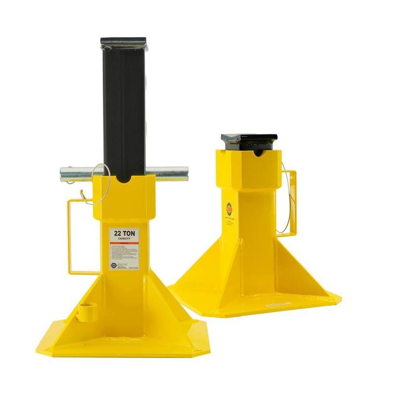 ESCO 22-Ton Heavy-Duty Jack Stands with Locking Support Pin, 1 Pair - 10455-PAIR